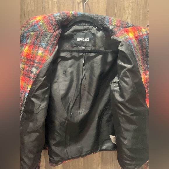 Appraris Plaid  100% Wool-Blend Jacket Womens XS NWOT Paris - Picture 4 of 13